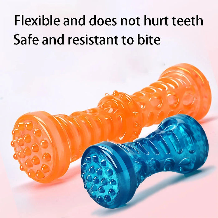 Resistant Bite Resistant Pet Toy Toothbrush Bone Sturdy Dog Toy Interactive Puppy Game Toy Dog Bone Rubber Puppy Chew Toy Dog