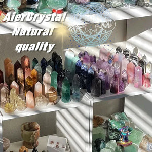 Natural Stones and Crystal Amethyst Column Crystals Point Wand Tower Rose Quartz Reiki Healing Stone Crafts Aquarium Decoration