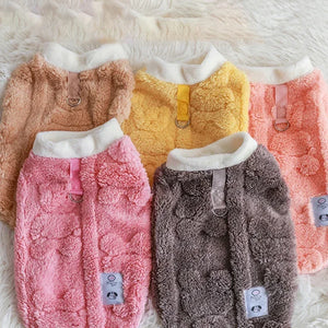 Winter Warm Puppy Kitten Pullover Soft Fleece Dog Clothes Pet Clothes for Small Dogs Chihuahua Bulldog Apparel Sweater for Dogs