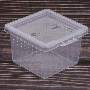 10 Pieces Insect Reptile Spider Terrariums Breeding Box Hatching Containers For Reptile Terrarium Spiders Frogs Snakes Supplies