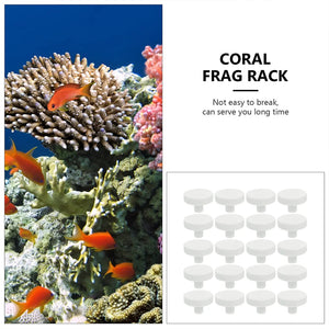 Coral Frag Plugs Base Rack Tank Holder Support T Shaped Aquarium Branch Stand Ceramic Kit Fragging Tray Decorations Bracket