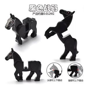 Small Building Block Animal Scene Horse Whales Tiger Model Educationa Hot MOC Zoo Assembled Gift Baby DIY Mininatures Bricks Toy