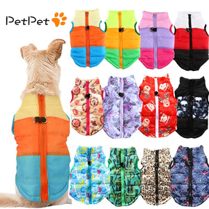 New Pet Clothes Puppy Outfit Vest Warm Dog Clothes For Small Dogs Winter Windproof Pets Dog Jacket Coat Padded Chihuahua Apparel