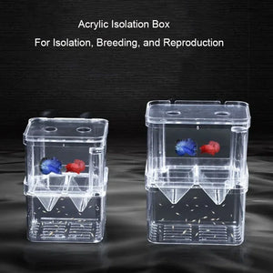 Aquarium Accessories Acrylic Fish Breeding Isolation Box Fish Tank Aquarium Breeder Double Guppies Hatching Incubator