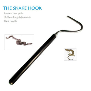 1Pcs Snake Hook Snake Remover Retractable Professional Snake Catching Tool Reptiles Stainless Steel Hook Accessories Feasible