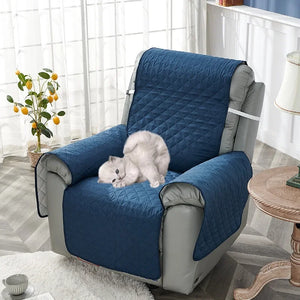 1 Seater Quilted Anti-wear Sofa Cover for Dogs Pets Kids Anti-Slip Couch Recliner Slipcovers Single Armchair Furniture Protector