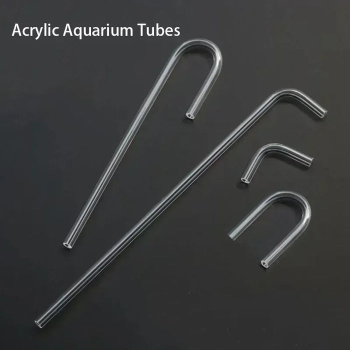 2pcs/lot 4mm Acrylic Aquarium Connector Straight U Shape Tube Elbow Fish Tank Air Pump Air Tube Filter Connecting Accessories