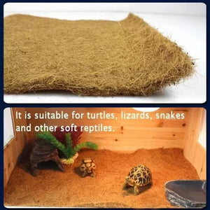 Reptiles Carpet Terrarium Bedding Substrates Liners Coconut Fiber Mat Mattress Tanks Pad Accessory for Lizards Tortoises