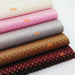 Immitation Horse Fur with Gold Dots Fur Fabric sheets For Bags Shoes Bows DIY Craft Sheets W286