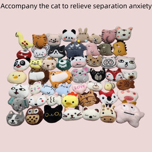 100pc Cat Catnip Toy Set Kitten Mini Plush Chewing Toy Pet Mint Toy With Scent Teeth Grinding Thumb Pillow Pet Catnip Toy