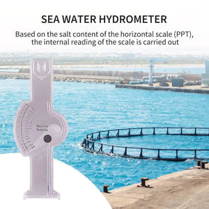 Hydrometer Saltwater Aquarium Automatic Square Saltwater Hydrometer Salt Water Salinity Meter For Fish Tank Test Acessories