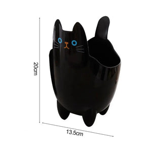 Desktop Trash Can Without Cover Cute Cat Shape Living Room Bedroom Garbage Waste Bins Sundries Storage Bucket Household Supplies