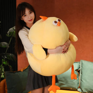 25-65CM Squishy Yellow Chick Doll Soft Stuffed Animal Chicken Plush Toys Pillow Comfort Cushion Gift for Kids Girls Children