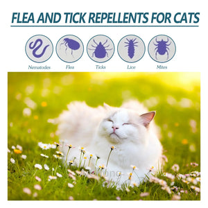 50ml Insect Repellent Spot on Cat Defense Against Parasites, Ticks, Fleas and Mites Health Cleaning Supplies