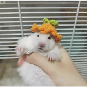 1pcs Bird Hat Small Animals Lovely Hand Knitted Hats for Hamster Lizard Guinea Pig Reptile Party Clothes Costume Pet Caps