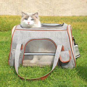 Pet Cat Carrier Backpack Breathable Dog Outdoor Travel Shoulder Bag for Small Dogs Cats Portable Packaging Carrying Pet Supplies