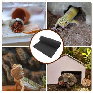 Lizard Cage Mat Non-Adhesive Reptile Terrarium Bedding Substrate Liner Safe And Comfortable Reptile Cage Mat For Snake Gecko