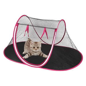 Portable Folding Pet Tent Foldable Outdoor Tent For Pet Cat Outside Playhouse Dog Fence For Camping Dog Portable Small Pet Tent