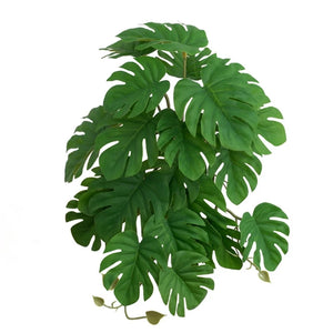 Terrarium Plants Artificial Plant for Reptile Amphibian for Tank Pet Habitat Decorations Lifelike Tropical Leaves 10 Sty