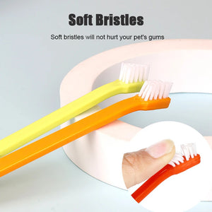 3/5Pcs Set Dog Toothbrush Teeth Cleaning Bad Breath Care Nontoxic Tooth Brush Tool Dog Cat Cleaning Pet Supplies Pet Accessories