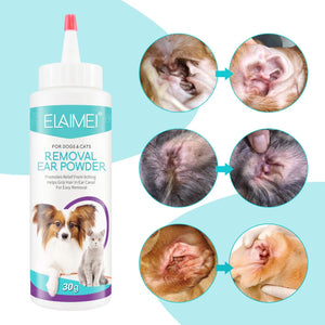 Pet Ear Powder Painless Hair Removal Powder Pet Health Care For Dogs Cats Pet Ear Health Care Cleaning Supplies 30g