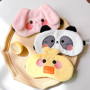 Cute Sleeping Mask Sleeping Blindfold Soft Plush Eye Masks Cute Cat Eye Cover Plush Mask Eyepatch Nap Health Eye Cover