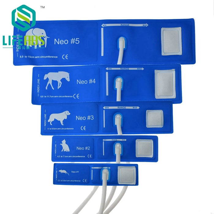 Universal Veterinary Blood Pressure Cuff Sleeve VET Animal Pet Sphygmomanometer NIBP Cuff Belt for Elephant Horse Dog Cat Mouse