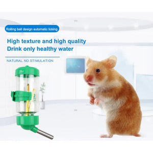 Plastic Hamster Drinker Water Bottle Dispenser Feeder Hanging Pet Dog Guinea Pig Squirrel Rabbit Drinking Head Portable