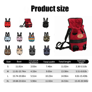 Front Pet Carrier Bag for Small Dog, Carrying Backpack, Dog Conveyor, Travel Bag