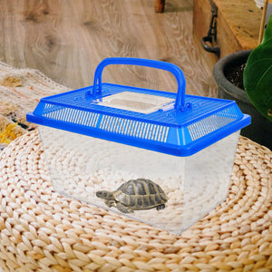 Box Reptile Tank Breeding Turtle Feeding Cage Plastic Carrier Habitat Lizard Gecko Tortoise Terrarium Lid Aquarium Container Pet