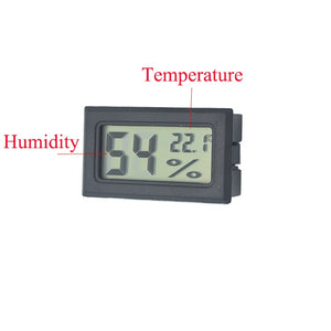 Mini Digital Humidity Meter Thermometer Hygrometer Sensor Gauge LCD Temperature Refrigerator Aquarium Monitoring Display Indoor