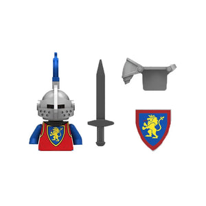 Medieval Castle Knight Building Blocks MOC Military Figures Soldier Weapon Accessories Horse Sword Knife Shield Toys Bricks C433