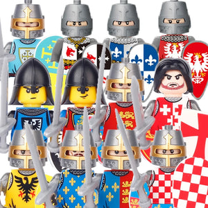 Military Building Blocks Solider Figures Gifts Toys Weapons Medieval Knight Legion Egypt Pharaoh The War of Roses War-Horse Tent