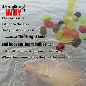 20PCS Pop Up Boilies Carp Fishing Accessories Buoyancy Fishing Bait For Carp Hair Rig Method Feeder Floating Boilies Fish Tackle