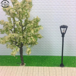 10pcs/set Mini Decor Street Lamp Fairy Garden Miniatures Moss Terrariums Desktop Bottle Garden Resin Crafts Decoration For Home