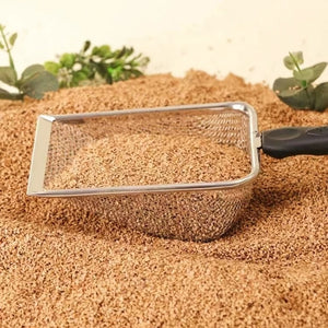 Stainless Steel Sand  Metal Shovel Sifter Fine Mesh Terrarium Substrate Cleaner Corner Sifter Cleaner