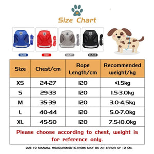 Cat Harness Lead Leash Set Adjustable Reflective Escape Proof Pet Mesh Vest Harness Puppy Dog Collar Small Dog Cat Pet Supplies