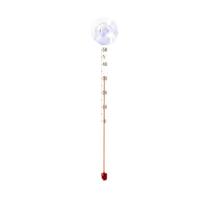 Aquarium Glass Thermometer Stick Sucking Cup Fish  Thermometers Display