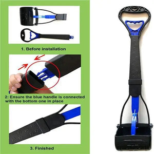 Long Handle Pet Pooper Scooper Anti-touch Dog Cat Waste Picker Jaw Poop Scoop Outdoor Cleaner Waste Pick Up Animal Waste For Dog