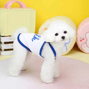 Dog Cooling Vest Cotton Pet Dog Costume Puppy Summer Clothes Solid Dog Suspenders T-Shirt Chihuahua Bichon Kitten Dog Apparels