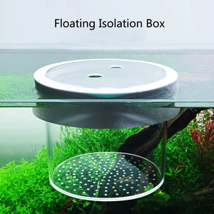 Acrylic Floating Fish Breeding Isolation Box Aquarium Breeder Feeder Fish Tank Hatching Incubator Aquarium Hatchery Accessory