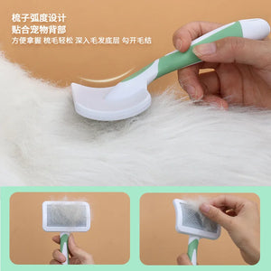 Pet Hair Shedding Comb Dog Cat Brush Grooming Long Hair Indoor Cats Brush Hair Remover Cleaning Beauty Slicker Pet Supplies