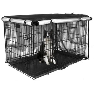 Wear-resistant Pet Cage Cover Sunshade Protection Zipper Closure Ventilation Window Pet Crate Cover