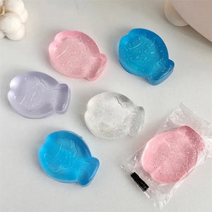 New Fidget Toys Mini Squishy Toys Mochi Ice Block Anti-Stress Ball Kawaii Transparent Cat Paw Fish Stress Relief Squeeze Toys