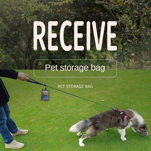 Pet Pets Supplies Canvas Garbage Bags Poop Bag Dispenser Portable Dog Poop Waste Bag Holder Outdoor Puppy Cat Pick Up Organizer