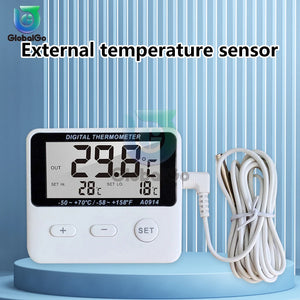 Mini LCD Digital Thermometer With Probe Sensor Swimming Pool Refrigerator Aquarium Thermometer Measurer With Cable 1M