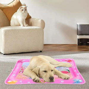 1pc Summer Cooling Pet Water Bed Cushion Ice Pad Dog Sleeping Square Mat for Puppy Dogs Cats Pet Kennel Top Quality Cool Cold