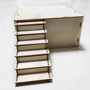 Hamster House Climbing Ladder Wooden Hideout Nest Habitat Decor for Mini Gerbils Golden Bears Guinea Pigs Small Pets