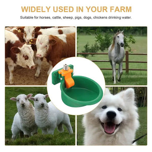 Sheep Livestock Water Fountain Outdoor Bowl For Cow Automatic Horse Waterer Dispenser Feeder Trough Tools Farmhouse Accessory