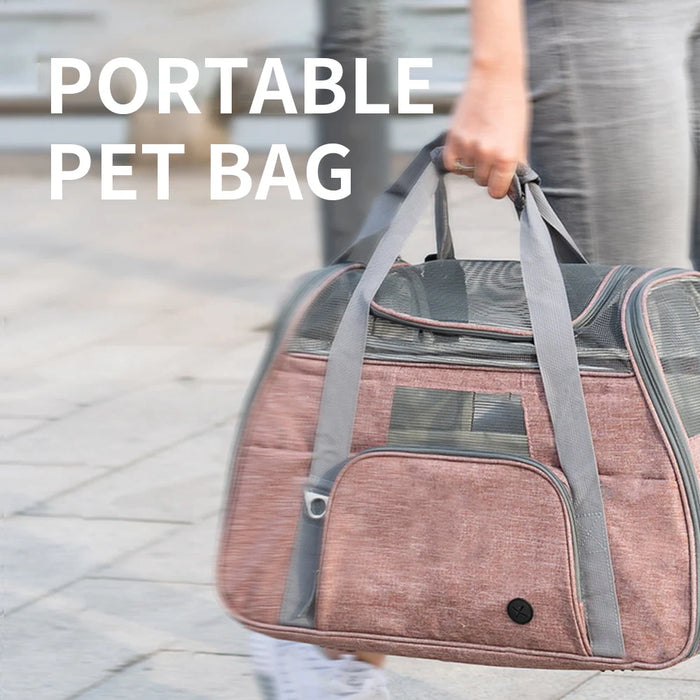 Hanpanda Pet Bag Portable Carrier Dog Cat Big Carrier Pet Puppy Travel Bags Breathable Mesh Small Outgoing Pets Handbag